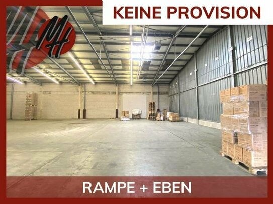 KEINE PROVISION - RAMPE + EBEN - Lager (1.000 m²) & Büro (150 m²)