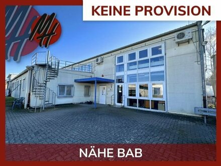 KEINE PROVISION - Produktion (1.000 m²), Service (600 m²), Mezzanine (250 m²) & Büro/Sozial (900 m²)