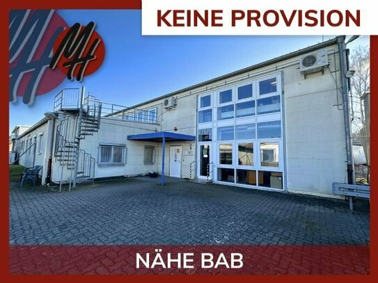 KEINE PROVISION - Produktion (1.000 m²), Service (600 m²), Mezzanine (250 m²) & Büro/Sozial (900 m²)