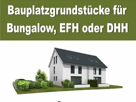 sonniger, gut geschnittener Bauplatz für Villa (auch Bauhausstil möglich), alternativ 4 x EFH oder 4 x Bungalow oder 4…