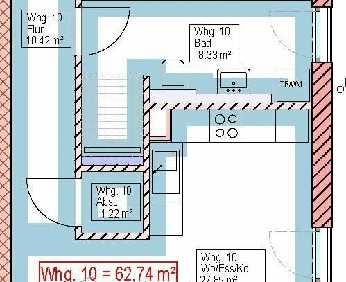 Neubau 2 Zimmerwohnung mit Balkon inkl. Tiefgaragenstellplatz in Vöhringen provisionsfrei verkaufen