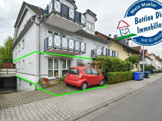 DIETZ: Top aufgeteilte 3 Zimmerwohnung mit Garten, Terrasse und 2 PKW-STPL!