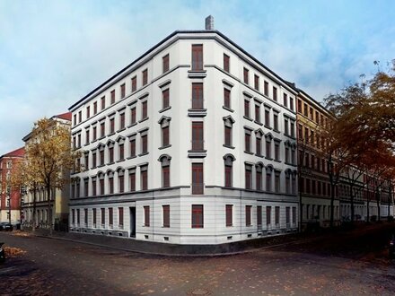 Großzügige und hochwertig sanierte 4 Raum Wohnung aus der Gründerzeit in Leipzig Volkmarsdorf