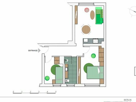 Vermietete 2-Zimmer-Wohnung in attraktiver Lage in Berlin-Friedrichshain