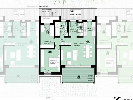 NEUBAU Grüner Wohnen in Singen - Moderne 3 Zimmer Stadtwohnung