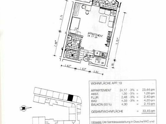 Kapitalanlage Pflegeimmobilie / Exklusive 1-Zimmer-Wohnung mit Balkon und Einbauküche in Uelzen