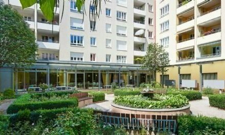 Blick ins Grüne: Sehr schöne 2-Zi-Senioren-Wohnung mit Westloggia im beliebten HesperidenPark