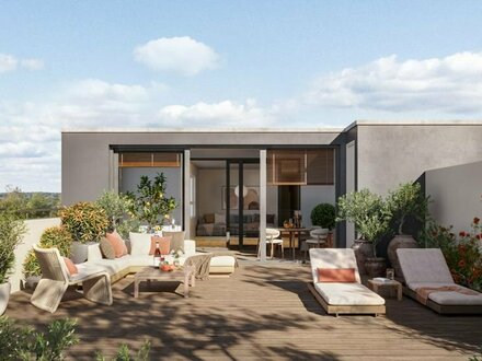 Außergewöhnlich! mit beheiztem Summergarden + 60 m² Dachterrasse, Süd-Westlage - Bezug möglich ab März 24