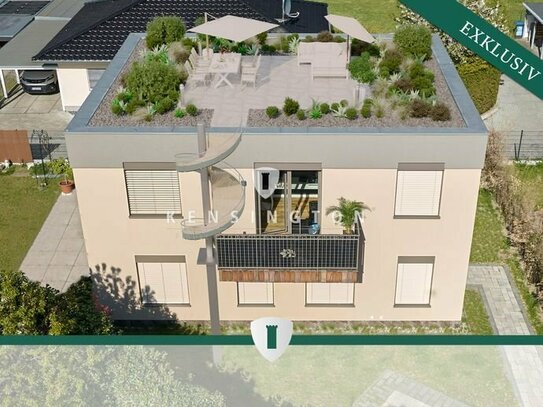 Hochwertige 7-Zimmer Maisonette-Wohnung mit 95 m² großer Dachterrasse und eigenem Garten!