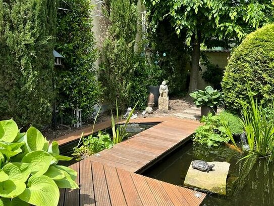 Exclusive Gartenhof Oase für Anspruchsvolle mitten in Hilden!