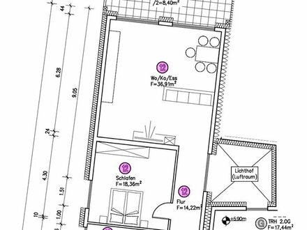 Neubau Penthouse-Wohnung - 89,46 m² - Mit Blick auf die Mosel