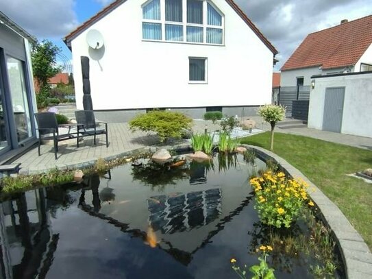 Traumhaftes Haus mit schönem Garten und Teich in ruhiger Lage von Schwülper/Lagesbüttel
