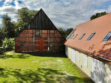 projektierte Ferienanlage mit 5 Ferienwohnungen auf großem Grundstück mit Seezugang am Probst Jesarer See