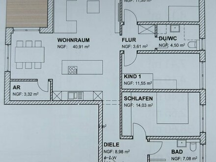 Moderne helle 4-Zimmer Wohnung mit Garten 109m²