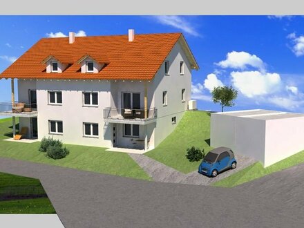 Neubau Doppelhaushälfte (Einliegerwohnung möglich) und Garage