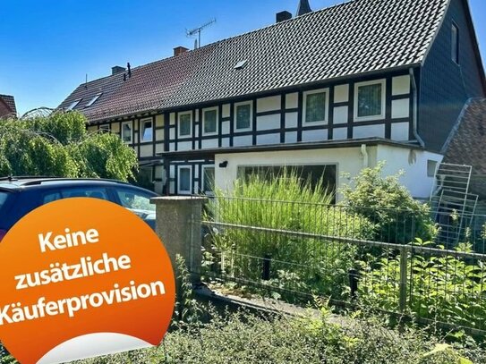 Lamspringe-Sehlem: Reihenendhaus mit Anbau, ohne Käuferprovision