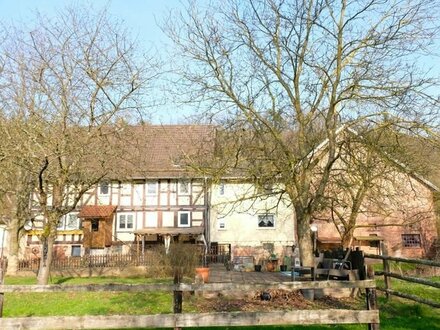 Ehemalige Papiermühle mit Wasserrecht für Stromerzeugung, großem Hof, Scheune, Werkstatt und Wiesen in Hauneck !!