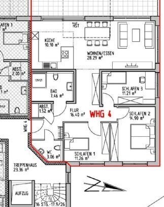 Energieeffiziente 4-Zimmer-Obergeschosswohnung mit Balkon