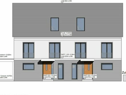 NEUBAU DHH KFW 40+ EFFIZIENZHAUS MIT LWWP + PV-ANLAGE