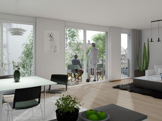 Neubau 1 Zimmerwohnung mit Balkon inkl. Tiefgaragenstellplatz in Vöhringen provisionsfrei verkaufen