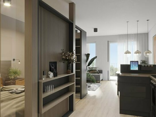 NEUBAU - 1,5 Zimmer Apartment für Personen mit Wohnberechtigungsschein der Einkommensstufe 2