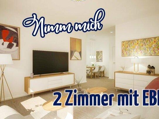 perfekte Aufteilung auf 57 m² und 2 Zimmer mit EBK - Hier ist man zuhause!