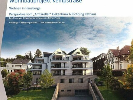 Neubau 2-Zimmer-ETW in Toplage von P.W.-Hausberge