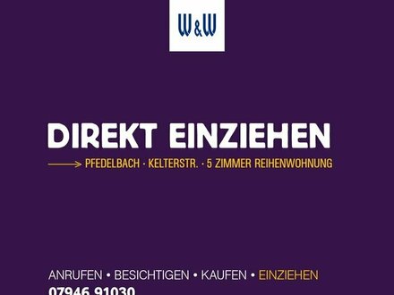 ZUM KAUF in ÖHRINGEN | 5-Zimmer-Reihenwohnung inkl. Garten, EBK u. v. m.