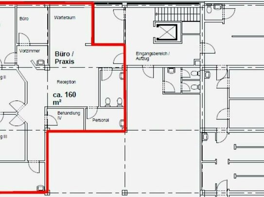 Großzügige Arztparaxis/ Büroeinheit im Herzen von Berlin Wittenau