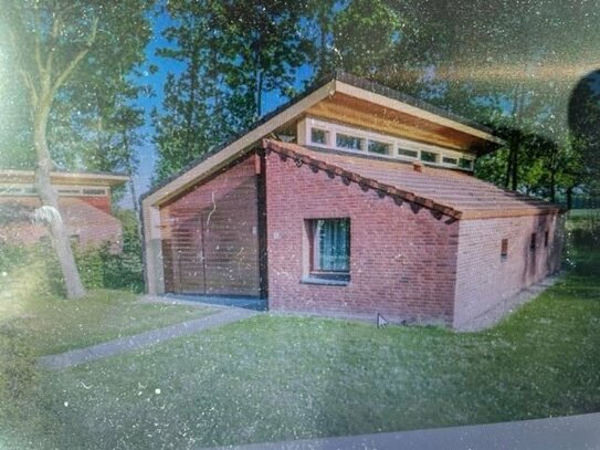 ** Modulares Ferien- Holzausbauhaus mit überdachter Terrasse *Ohne Grd*