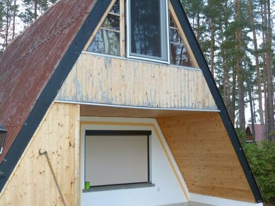 Wochenendhaus als Finnhütte am idyllischen Silbersee in der Lausitz!!