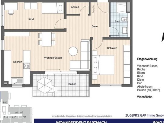 WOHNRESIDENZ PARTNACH - 3 Zi Wohnung - B13