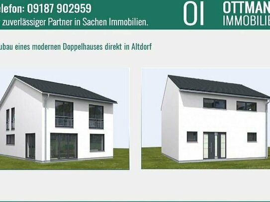 NEUBAU einer modernen Doppelhaushälfte direkt in Altdorf