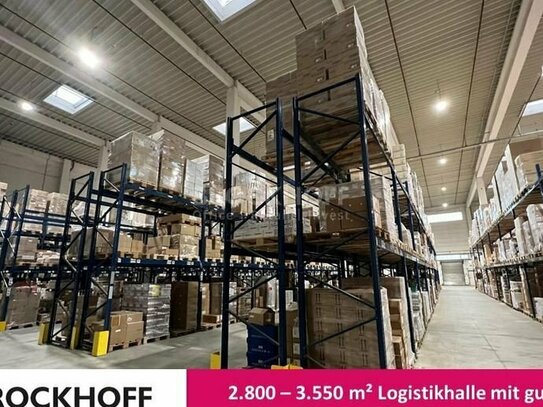 2.800 - 3.550 m² Logistikhalle mit guter Anbindung | sofort verfügbar