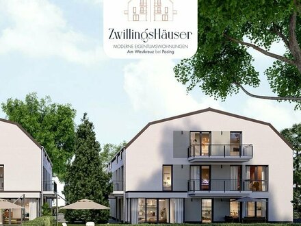 ZwillingsHäuser in München - KFW-55 Standard - 3-Zi. Wohnung mit gr. Garten (ca. 280m²) -Erstbezug!