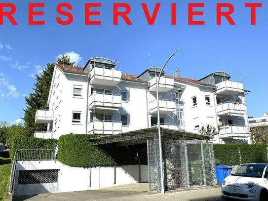Vermietete, gepflegte 2.0 Zimmer Wohnung im 2.OG mit Balkon und Tiefgaragenplatz in Konstanz