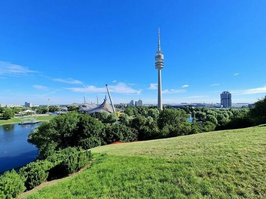 Kapitalanlage: Helles Apartment am Olympiapark mit Bergblick