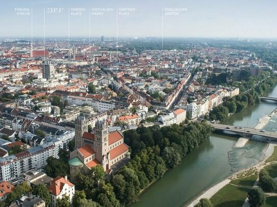 Neubau: Moderne 3-Zimmer-Wohnung mit technischen Raffinessen und großem Balkon im ruhigen Innenhof