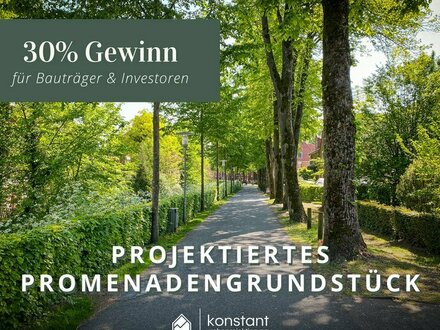 Projektiertes Promenadengrundstück in bester Lage