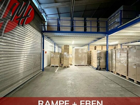 SOFORT VERFÜGBAR - RAMPE + EBEN - Lager (4.000 m²) & optional Büro-/Sozial (400 m²)