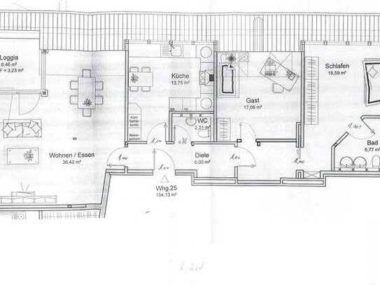 Gepflegte Penthouse - Wohnung in bester Lage von Bad Sassendorf