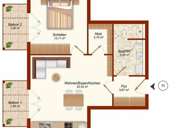 +++ NEUBAU - Talblick & Sonnenuntergang INKLUSIVE - Projekt "Wohnen im Tischlerhof" + KfW40 +++