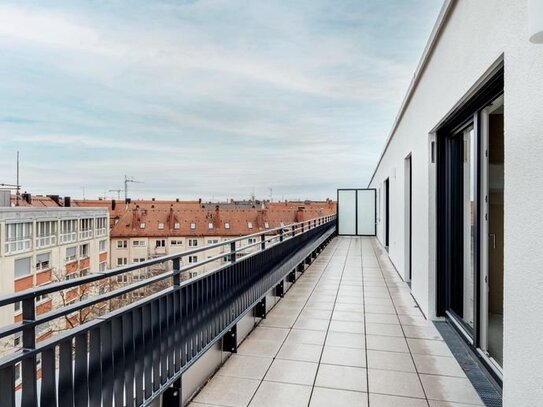 Investition in die Zukunft: 2-Zimmer-Dachgeschosswohnung mit Blick auf den Olympiaturm