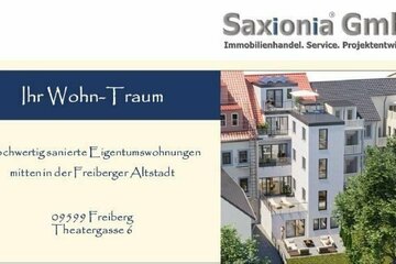 Ihr WohnTraum in Freiberg + Historisches Stadthaus mit Baugenehmigung für 4 Wohnungen + Dachterrasse + Balkone + Sonder-AfA + Garage