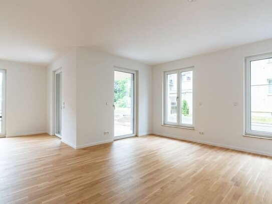 Wunderbare 2 Zimmer Wohnung mit EBK, Fußbodenheizung und Terrasse