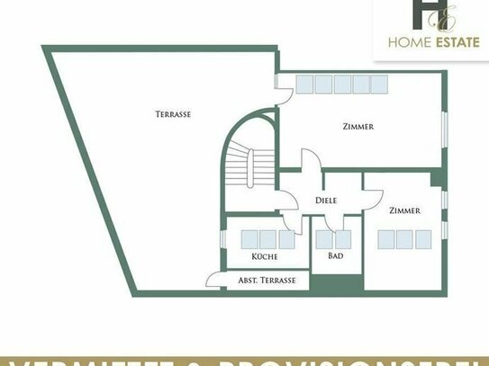 Kapitalanlage mit großer Dachterrasse und großem Potenzial