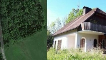 WOCHENENDHAUS auf der GRÜNEN WIESE in ABSOLUTER ALLEINLAGE mit FERNSICHT und den PFERDEN am Haus