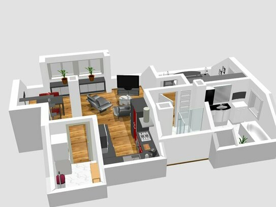 Provisionsfrei | Allersberg: Exklusive Dachgeschosswohnung in Top-Lage! Moderner Ausbau, anspruchsvolles Design