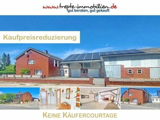 <<< SOMMERANGEBOT >>> 250m² Wohnhaus + 400m² Stall- und Scheunenfläche auf 1.000m² Grundstück