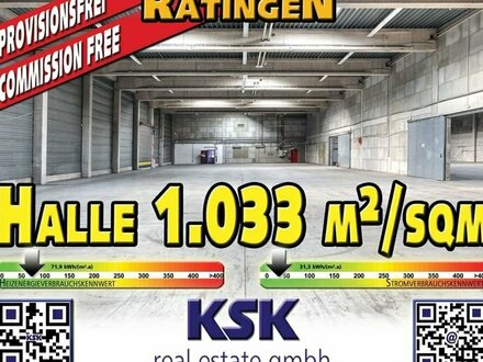 Moderne Hallen ~1.033 m² / sqm + Offices ~140 m / sqm • Erweiterbar / Expandable